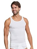 Schiesser Herren 2 Pack Ohne Arm - Original Feinripp Unterhemd, Weiss_005121, L EU