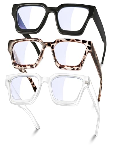 YDAOWKN Oversized Blue Light Blocking Glasses for Woman Fashion Chic