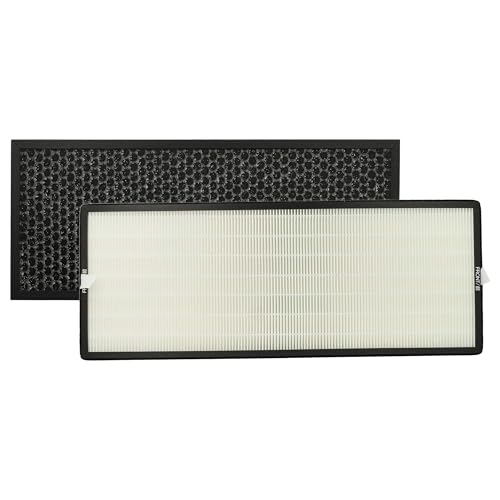 vhbw Set de filtro 2 uds. compatible con Rowenta Intense Pure Air XL Connect PU6080 purificador de aire - filtro carbón activo, filtro Hepa