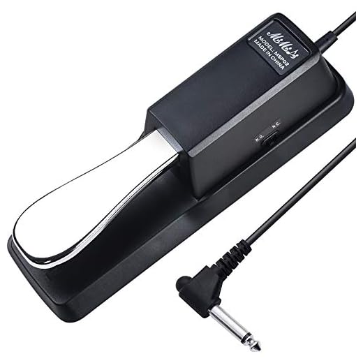 MIMIDI Sustain Pedal for Keyboard Yamaha,Roland,Casio,Korg,Behringer,Moog - Universal Piano Foot Pedal