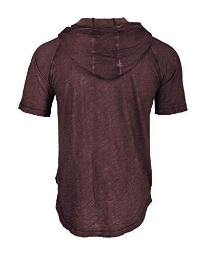 ZIMEGO Summer Hoodies for Men - Lightweight Short Sleeve Color Dyed Hood Shirts3