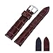 RNVNGTQAQK Leather Watchband Fit For Huawei Fit For Samsung Fit For Garmin 14/16/20/22mm Men And Women Watch Bands Durable Fashion Strap Watch Accessories(Black,16mm)