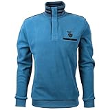  Monte Carlo Sweat-shirt Troyer Zip Bleu pétrole