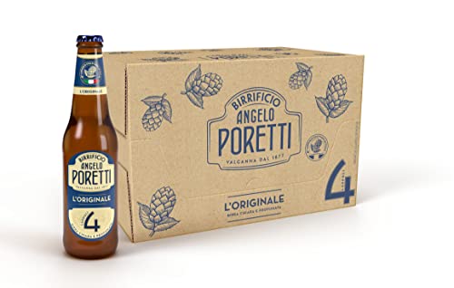 Birrificio Angelo Poretti Birra 4 Luppoli Lager 24 Bottiglie da 33 cl