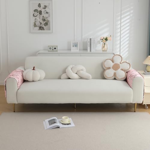 Image of HOKIPO Printed Waterproof + Anti-Slip + Quick Dry Sofa Armrest Cover with Pockets (2Pcs), Blossom Flower Pink (AR-5237-P5-L*2)