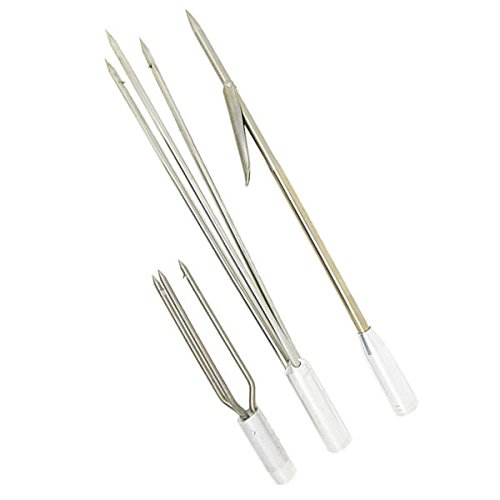 Spearfishing 5' Fiber Glass 1 Piece Hawaiian Sling Pole Spear 3 Tips Set - Thumbnail 2