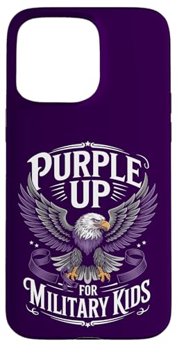 Purple Up For Military Kids Military Child Month Adults Men Carcasa para iPhone 15 Pro Max