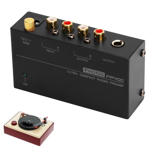 Molbory Phono Preamplificatore per Giradischi RCA