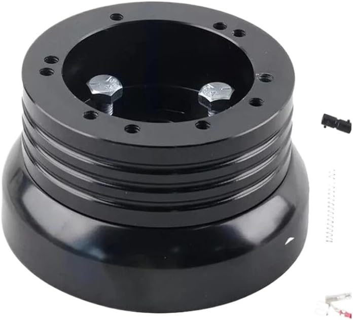 5 & 6 Hole Steering Wheel Polished Hub Adapter Compatible With Flaming River Ididit GM(Silver)