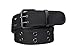 Cinturón de hombre Cinturón tejido Cinturón de lona Doble Pin Hebilla Belt Jeans para hombre Pantalones casuales Accesorios cinturón (Belt Length : 110cm, Color : Black)