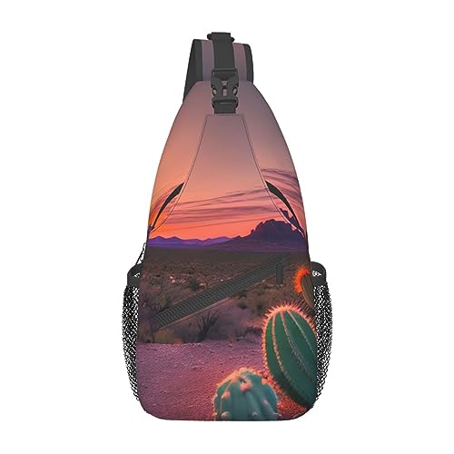 Mochila cruzada urbana YQxwJL con diseño Cactus Desert