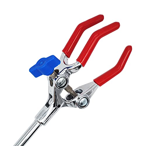 Sawisphy Laboratory Clamps 3 Prong With Lab Stand Clamp Holder For Chemistry Ring Stand (2) #TOP2