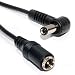 Produktbild 5,5 x 2,5 mm Rechts abgewinkelt DC Strom Männlich Weiblich Videoüberwachung CCTV Verlängerung Kabel 1 m [1 Meter/1m]
