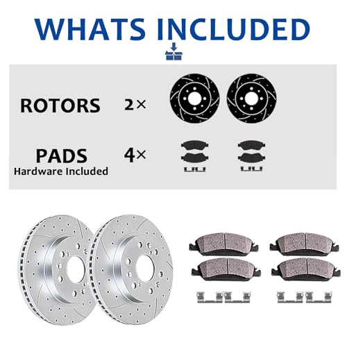 Image of Acinoparts Front Brake Kit for Toyota Sienna Highlander Lexus RX350