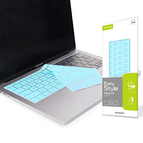 Vfeng - Premium Ultra Thin Silicone Keyboard Cover Skin 2016+ Macbook Pro 13 Inch With Function Keys (Model: A1708) And Macbook 12 Inch Keyboard Protector (Model: A1534) - Peacock Blue (Us Version) #TOP8