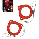 Titgoes 2 PCS Key ECU Test Coil, Fast Checking Key Lock Chip Coil Tester, ABS Induction Signal Detector Card, Universal Anti-theft Auto Ignition Diagnostic Ring, for Most Cars, Trucks, SUVs (Red)