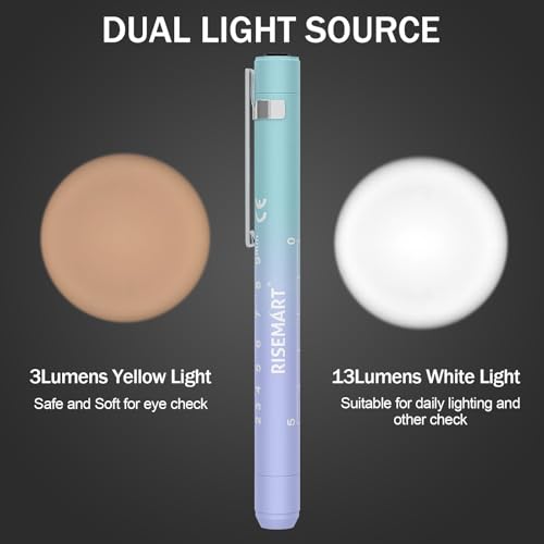 Image of 2Packs Rechargeable Pen Light for Nurses and Doctors Reusable LED Penlight