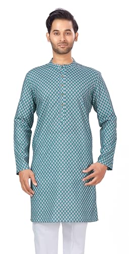 Image of Studio Shringaar Men's Cotton Relaxed Fit Straight Kurta