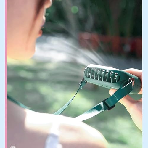 Image of Portable Hanging Neck Fan, Mini fan with USB Rechargeable 3 speeds, personal for Home Office Outdoor Travel, Indoor, Kids, Girls, Woman, Man | Mini Air Cooler | Summer Cooling Machine