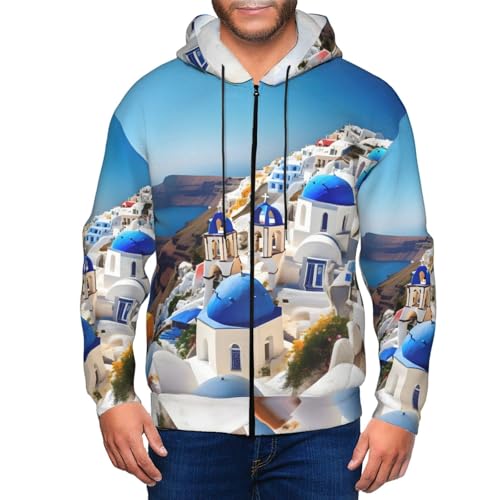 Sweat à capuche Santorini homme à manches longues décontracté pour un style urbain