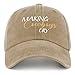 Making Cowboys Cry Hat for Men Fashion Hats for Men Pigment Khaki Cap Retro for Writer