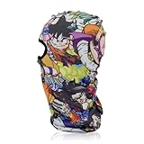 Anime Ski Mask with Design - DZB Black Balaclava B Summer Skii and Winter Masks for Men Women, Face Cover Windproof Motorcycle UV Protection