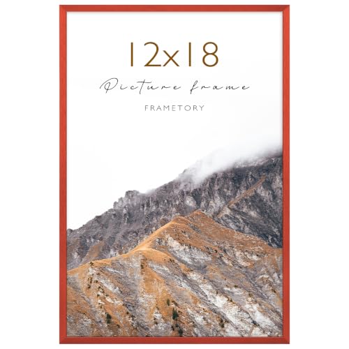 Frametory 12x18 Red Aluminum Picture Frame Acrylic Cover 1 Pack