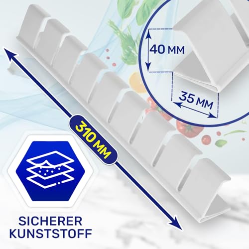 2 Stück Flaschenhalter für Kühlschrank Flaschenablage 310x35x40 mm mit dem Originalcode 00791396 791396 00655264 00654512 für Bosch für Siemens - MONTERAL