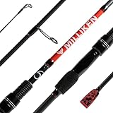 6th Sense Milliken Pro Rod Series – Bass Fishing Casting & Spinning Rods – Lightweight Graphite, Multiple Actions Available (Spinning, 6'8' Light - Moderate)