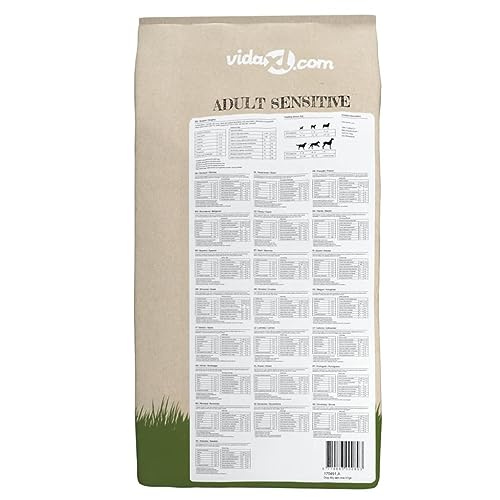 JUNZAI Premium-Trockenhundefutter Adult Sensitive Lamb & Rice 15 kg, Hundefutter Trocken, Dog Food, Hundefutter Aufbewahrung - at