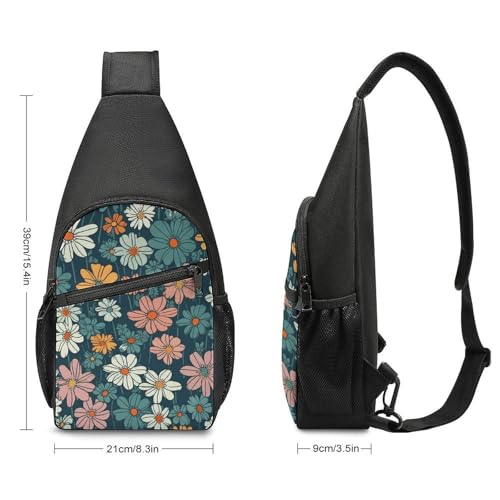 Sling Bag para Mujeres y Hombres Pequeña Mochila Cruzada Amarilla miniatura 2