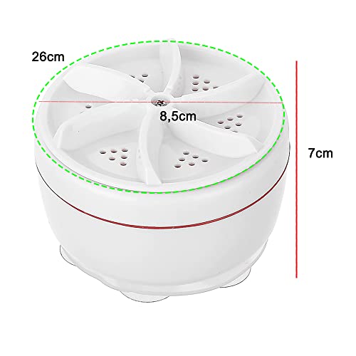 Mini Maquina Lavar Roupas no Balde Lavadoura Rotativo USB Portatil