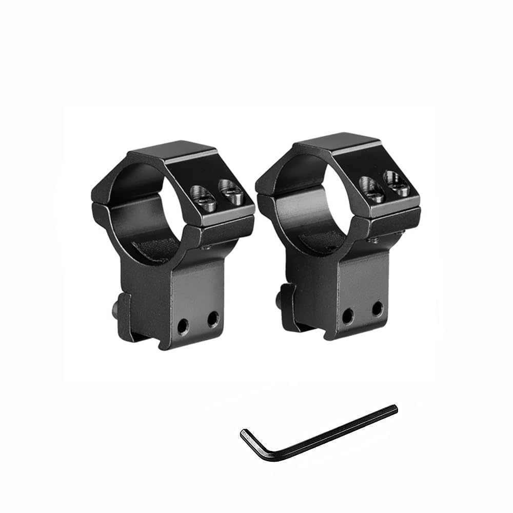1" or 30mm Dovetail Scope Mount Rings High Low Profile for 11mm or 20mm Dovetail Picatinny 1 Pair (black-30mm-high Narrow)