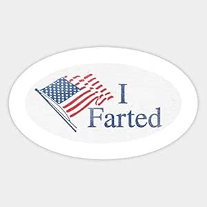 I Farted Sticker Pack - 6 Funny Bumper Stickers For Cars And Laptops
