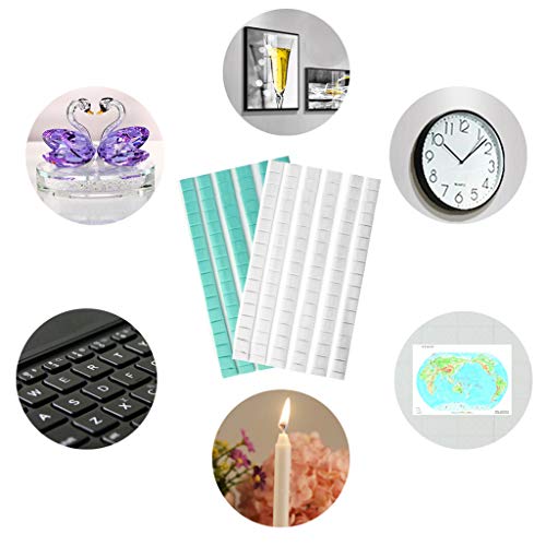 204 Pcs Removable Poster Adhesive Putty Multipurpose Mounting Tacky Putty, Topbuti Reusable Wall Safe Tack Putty For Hanging Pictures Poster Art Photography Museum (White And Green) #TOP5