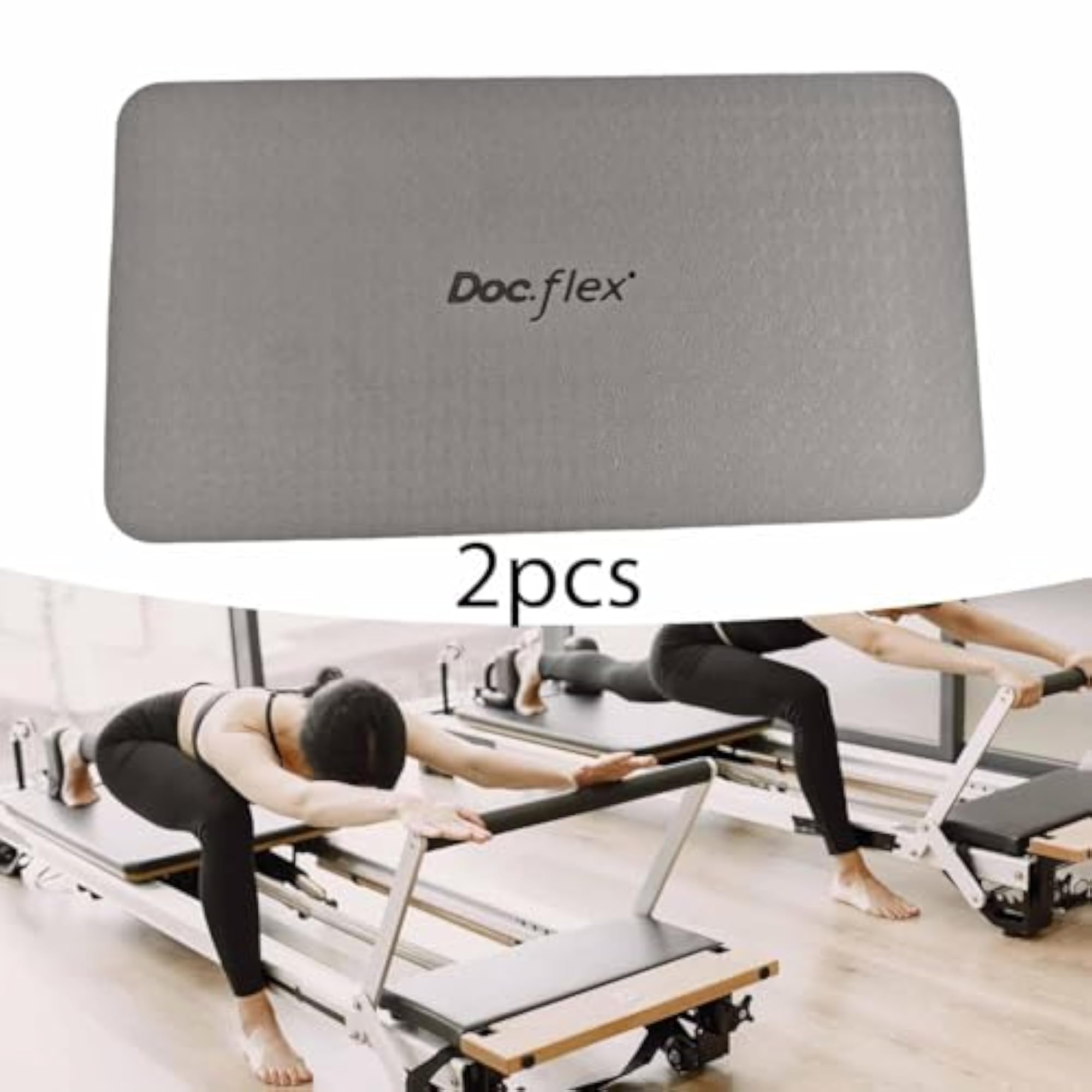 Versatile Yoga Knee Pads for Indoor Studio Exercise Gray