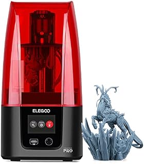 ELEGOO Resin 3D Printer, Mars 3 Pro MSLA 3D Printer with 6.66-Inch Ultra 4K Monochrome LCD, Print Size of 143.43*89.6*175mm³ and Replaceable Activated-Carbon