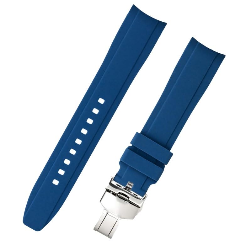 Bracelet Tissot Le Locle silicone étanche 22mm bleu confortable
