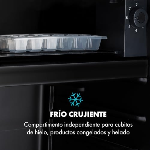 Mini nevera para espacios reducidos que soluciona la falta de espacio con estilo negro 5