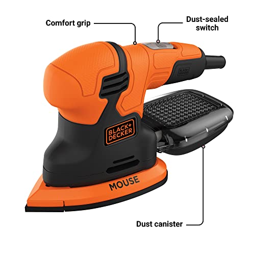 Black+Decker Mouse 1.2 Amp Electric Detail Sander (Bdems200C) #TOP1