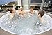 Lay-Z-Spa Palm Springs Hot Tub, 140 Inflatable Spa with Freeze Shield Technology, Beige, 4-6 Person Lay-Z-Spa Palm Springs Hot Tub, 140 Inflatable Spa with Freeze Shield Technology, Beige, 4-6 Person