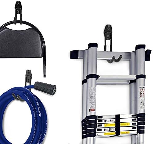 Garage Hooks,Garage Storage Hooks,Black Heavy Duty Wall Mount Organizer Tool Storage for Power Tools,Ladder Hooks (10packs)