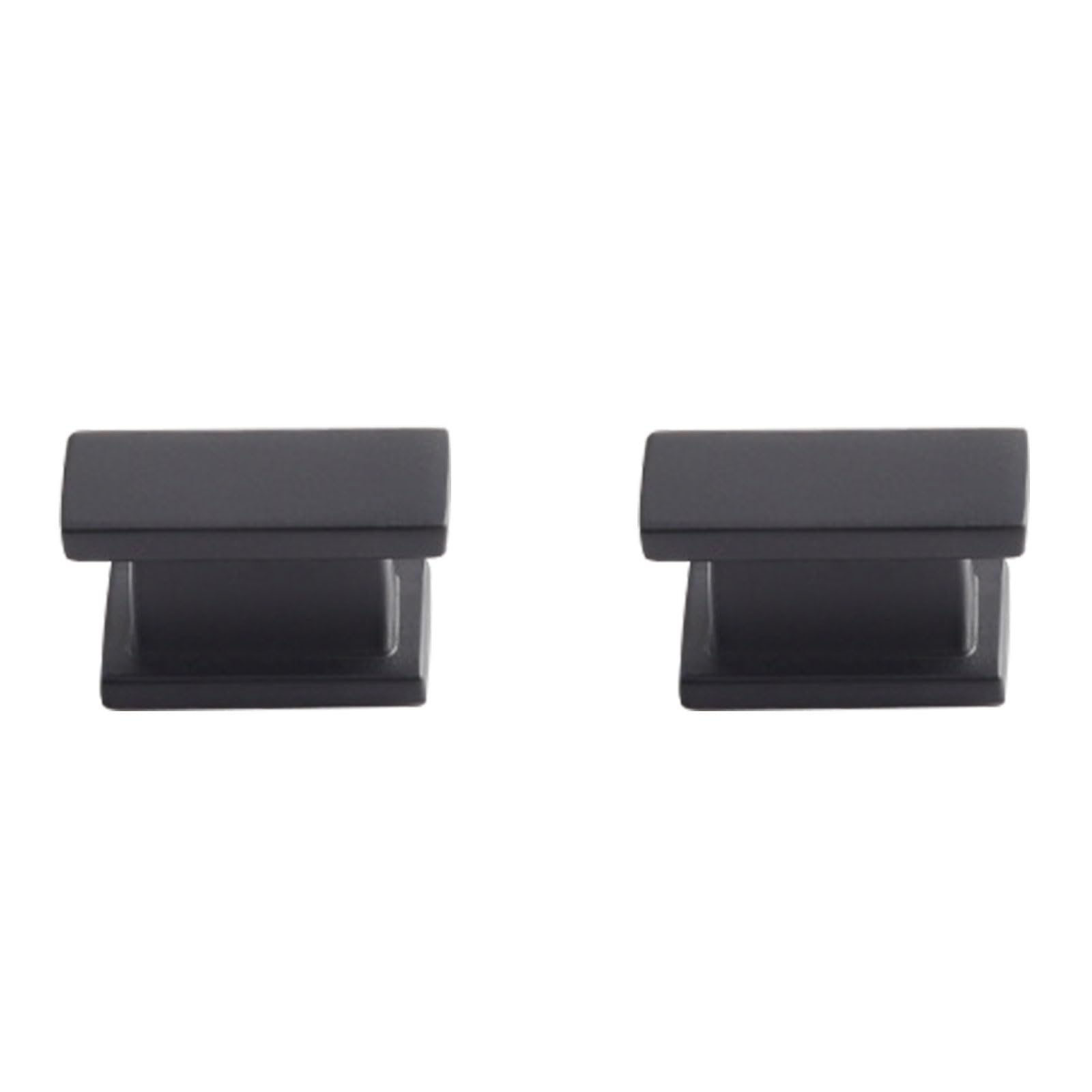 Szlxjmfl Black Drawer Handles 2 Pack Handle For Furniture Solid Zinc Alloy | Spray Painted Surface, Drawer Handles Hole Centers: 16-192Mm Cupboard Handles Pulls Kitchen Door Handles 16Mm/0.6In
