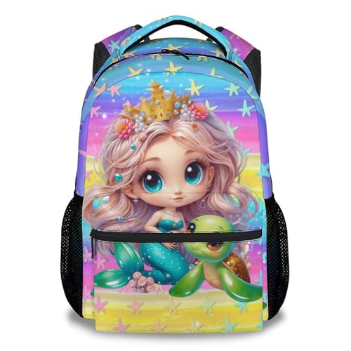 KNOWPHST Girls Backpack - Mermaid Bookbag for Girls School Backpacks for Kids Toddler Kindergarten