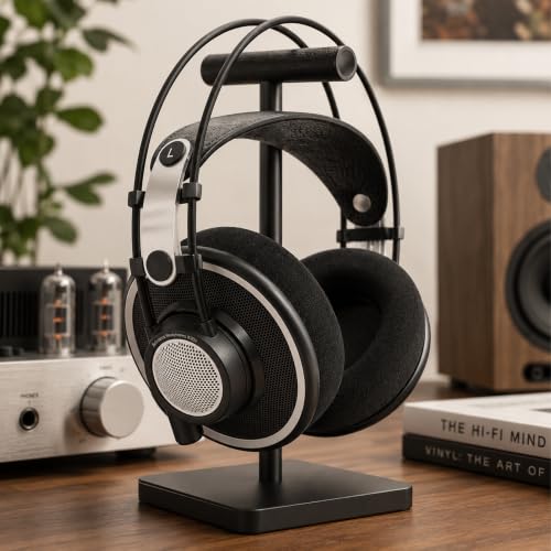 Reemplazo de almohadillas para auriculares AKG K701, K702, Q701, Q702, K601, K612, K712, cojines de espuma viscoelástica con tela de malla suave, 1 par - Negro miniatura 7