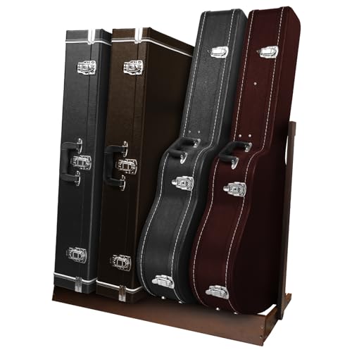 STRICH Guitar Case Rack, Hardwood Folding Multiple Guitar Case Stand for Efficient Space-Saving in...