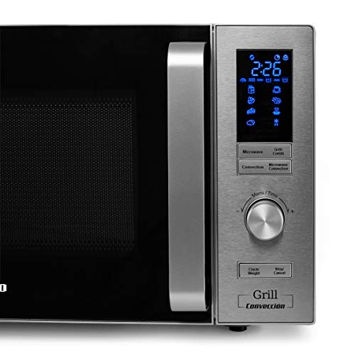 Orbegozo MIG 2528 CO Microwave Grill and Convection, 25 Litres, 6 Power  Levels, Digital LED Display, 7 Preset Menus, Timer, Defrosting Program,  900-1950 W : BLOCK: Amazon.de: Home \u0026 Kitchen