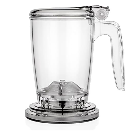 Tealyra - rapidTEA MAKER - 16-ounce - Loose Tea Teapot Infuser - Best Tea Maker Makes a Perfect Cup of Leaf Tea - Bottom Dispensing Teapot - Dripping Free Guarantee - 500ml