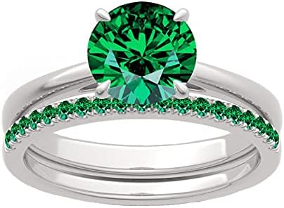 Jeulia 925 Sterling Silver Ring Set Wedding Rings Engagement Rings for Women Anniversary Promise Ring Bridal Sets