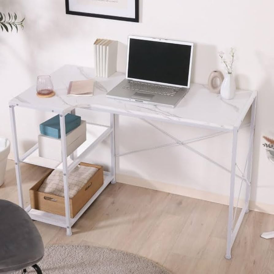 Amazon.co.jp: ロマンティックプリンセス 大理石調デスク/左右組み換え